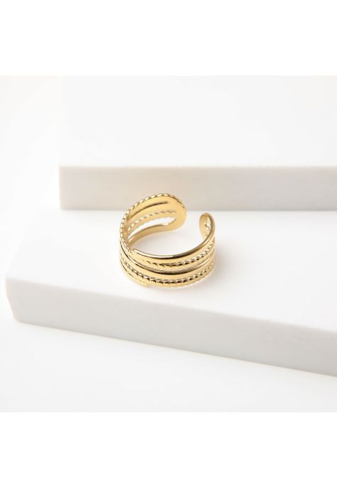 Anillo  19v69 Dorado Mujer STR206-1