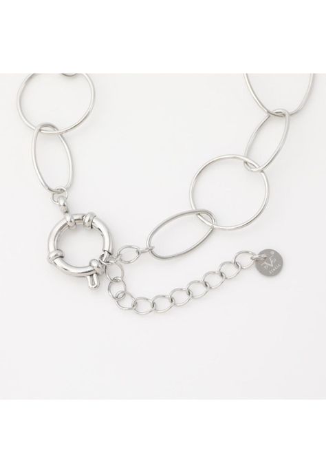 Collar 19V69 Italia Plateado Mujer STNE600-1