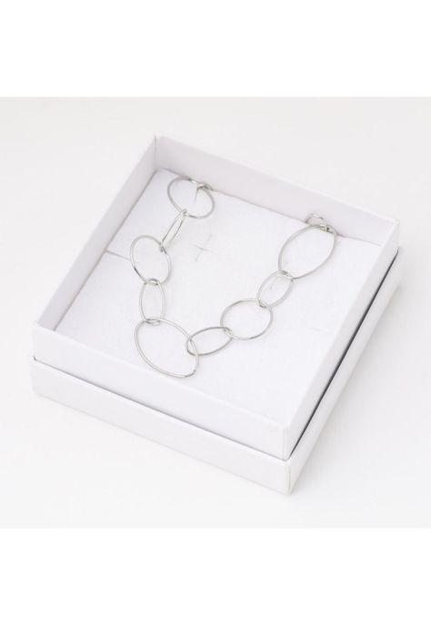 Collar 19V69 Italia Plateado Mujer STNE600-2