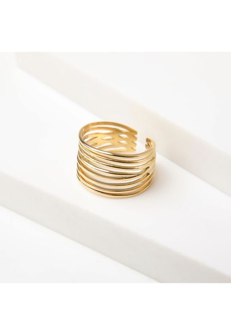 Anillo  19v69 Dorado Mujer STR340-0
