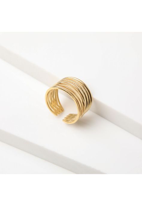 Anillo  19v69 Dorado Mujer STR340-1