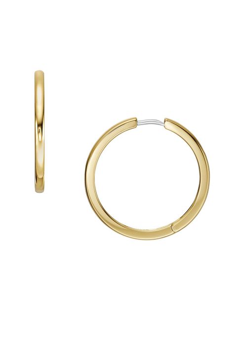 Aros Fossil  JF04638710 Dorado Mujer-2