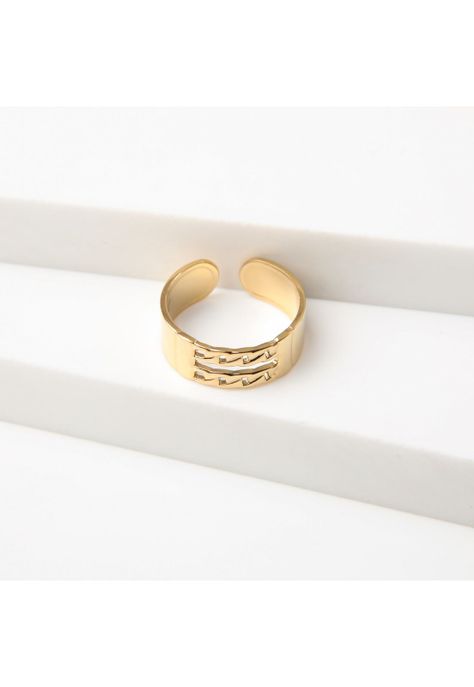 Anillo  19v69 Dorado Mujer STR248-0