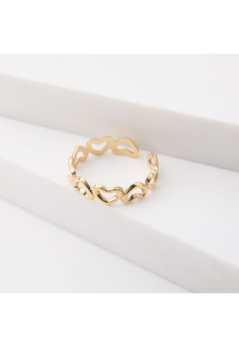 Anillo  19v69 Dorado Mujer STR257-1