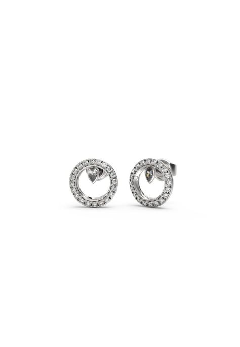 Aros Guess Plateados JUBE04655JWRHT-U-0