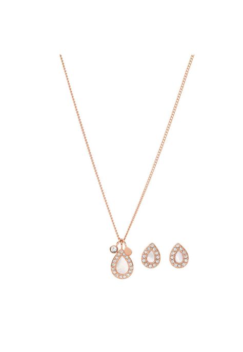 Gift Set Fossil Oro Rosa Mujer-0