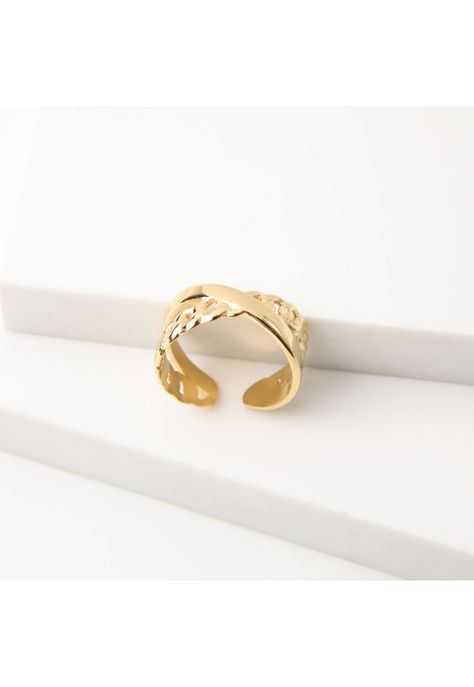 Anillo  19v69 Dorado Mujer STR213-0