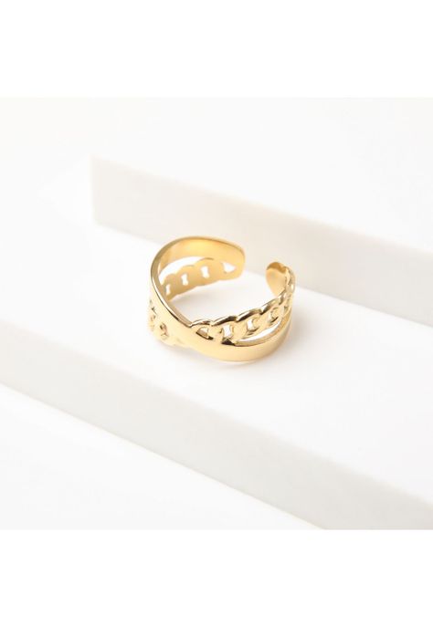 Anillo  19v69 Dorado Mujer STR213-1