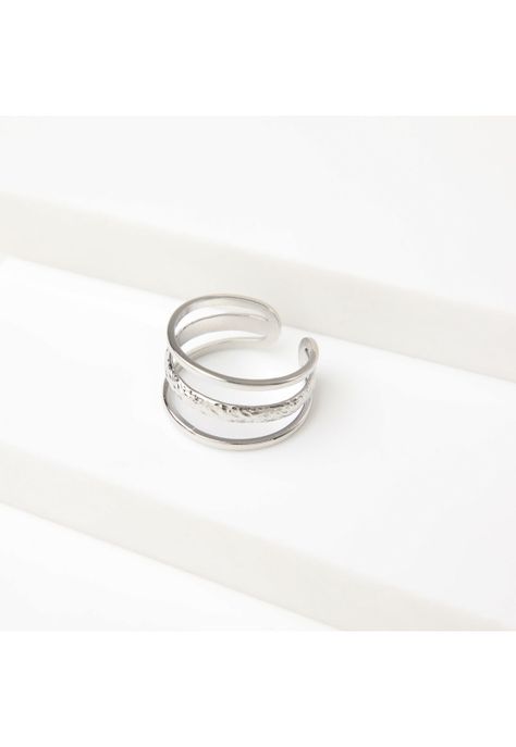 Anillo  19v69 Plateado Mujer STR390-0