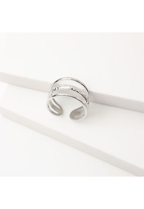 Anillo  19v69 Plateado Mujer STR390-1