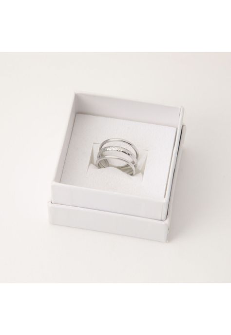 Anillo  19v69 Plateado Mujer STR390-2