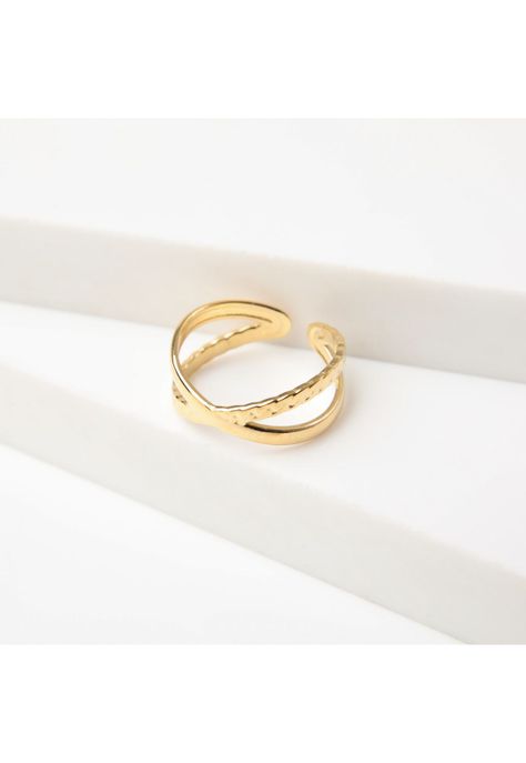 Anillo  19v69 Dorado Mujer STR334-0