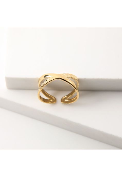 Anillo  19v69 Dorado Mujer STR334-1