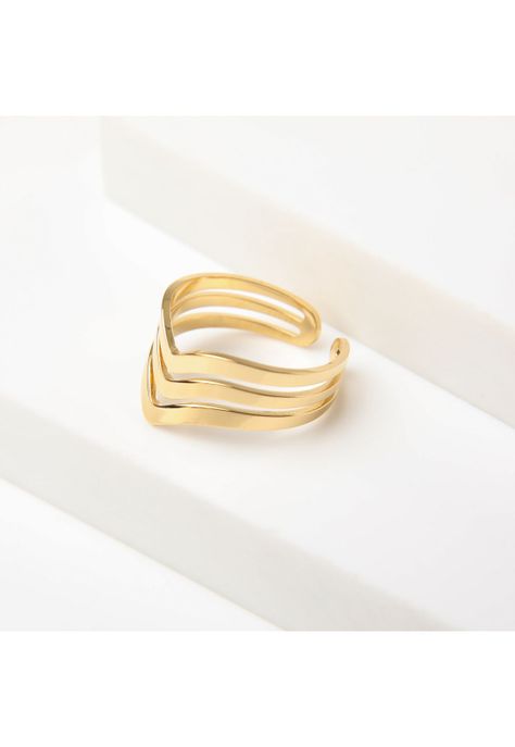 Anillo  19v69 Dorado Mujer STR303-0