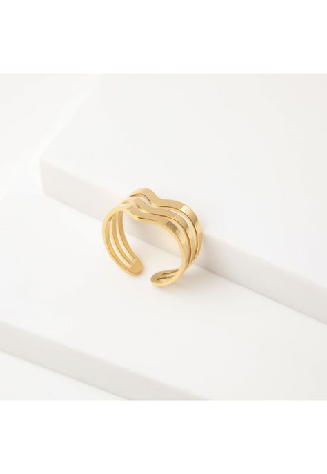 Anillo  19v69 Dorado Mujer STR303-1