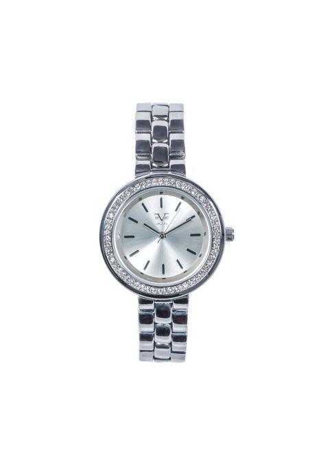Reloj y Aros19v69 Italia V1969-1000-60 Plateado-0