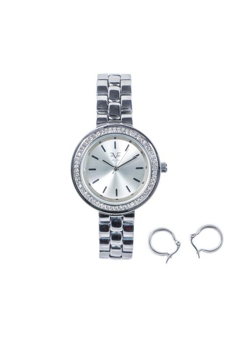 Reloj y Aros19v69 Italia V1969-1000-60 Plateado-2