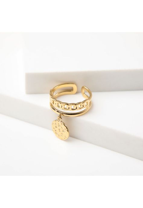 Anillo  19v69 Dorado Mujer STR193-0
