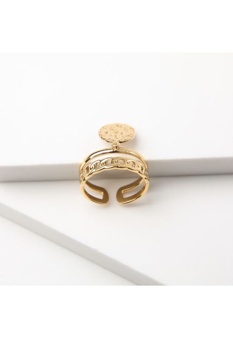 Anillo  19v69 Dorado Mujer STR193-1
