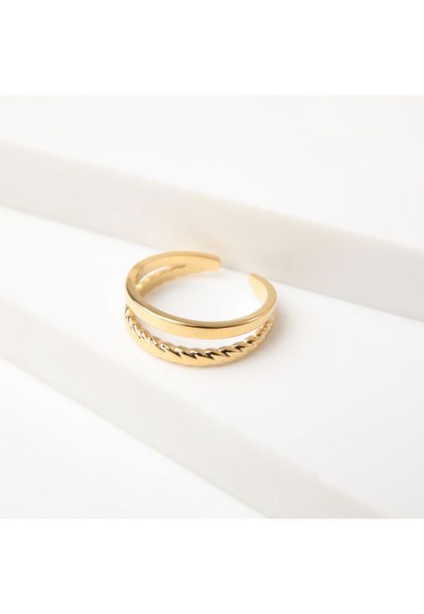 Anillo  19v69 Dorado Mujer STR253-0