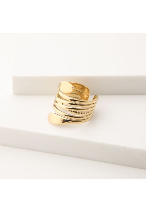Anillo  19v69 Dorado Mujer STR212-0
