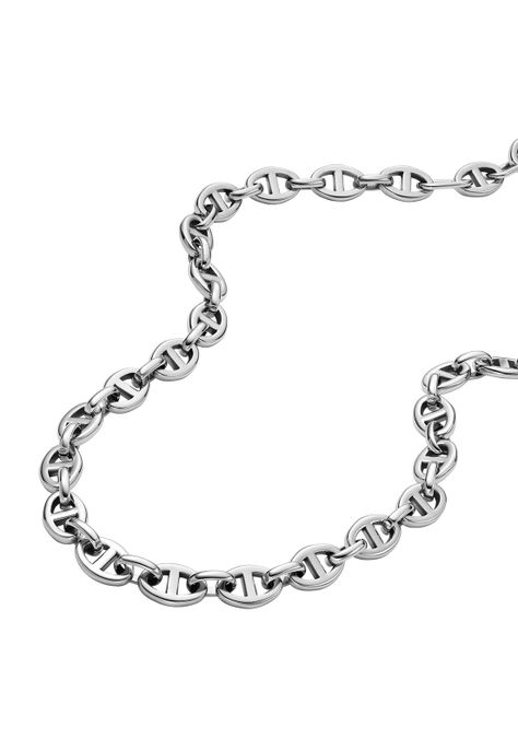 Collar Fossil  JA7242040 Plateado Mujer-1