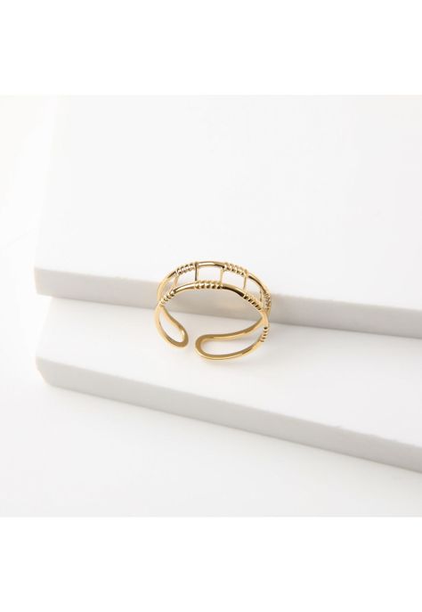 Anillo  19v69 Dorado Mujer STR473-1