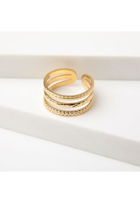 Anillo  19v69 Dorado Mujer STR216-0