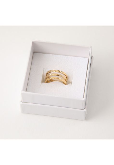 Anillo  19v69 Dorado Mujer STR216-1