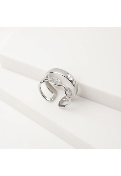 Anillo  19v69 Plateado Mujer STR281-0
