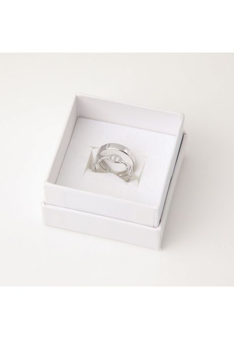 Anillo  19v69 Plateado Mujer STR281-2