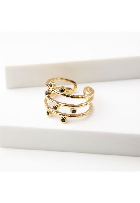 Anillo  19v69 Dorado Mujer STR168-0