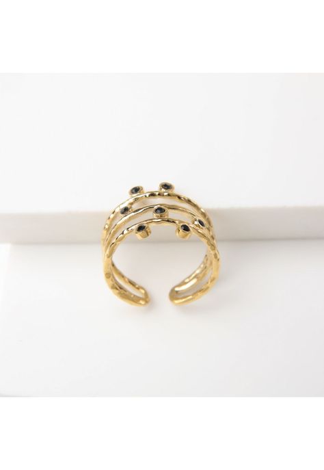 Anillo  19v69 Dorado Mujer STR168-1
