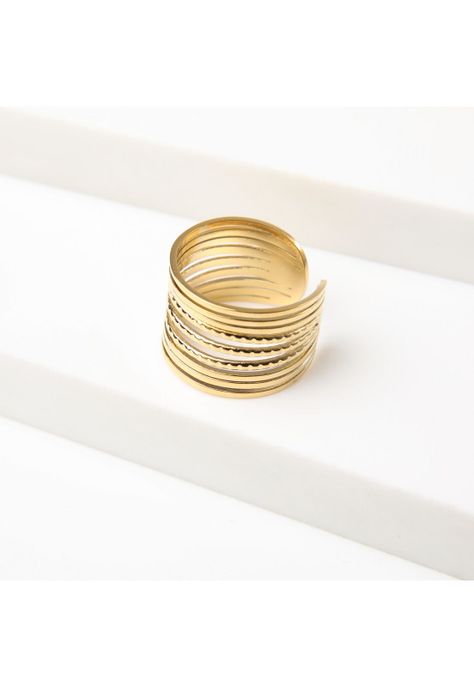 Anillo  19v69 Dorado Mujer STR295-1