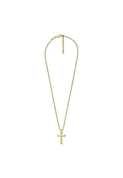 Collar Fossil  JF04701710 Dorado Hombre-0