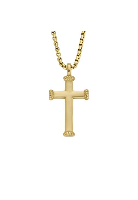 Collar Fossil  JF04701710 Dorado Hombre-1
