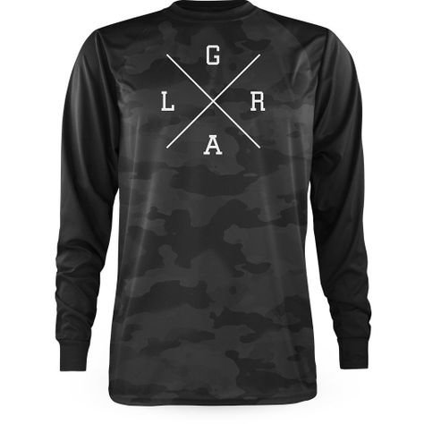 Polera Loose Riders Camo Raglan Charcoal talla M-0