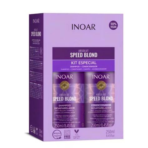 Kit Duo Shampoo Y Acondicionador Speed Blond Inoar 250ml-0