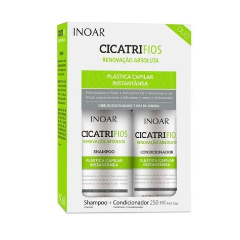 Kit Duo Cicatrifios Inoar Shampoo Y Acondicionador 250 Ml -0