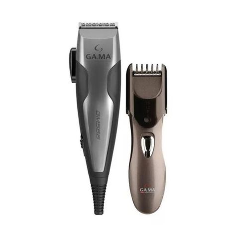 Cortapelos Clipper + Trimmer Gama Gm566 29 Piezas Maletin Color Gris-2
