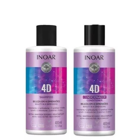 Pack Shampoo Y Acondicionador 4D Inoar 400ml-0