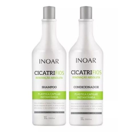 Set Cicatrifios Inoar Renueva  Suaviza Reduce Y Frizz 1 Lt-0