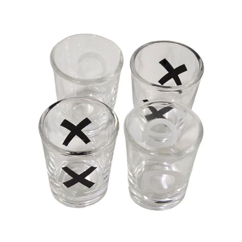 Juego de Shot Gato Tik Tac Toe 9 vasos Chupito-2