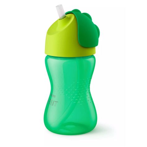Vaso Bombilla Flexible 300ml Avent Dino Verde 12m+ SCF798/01-3