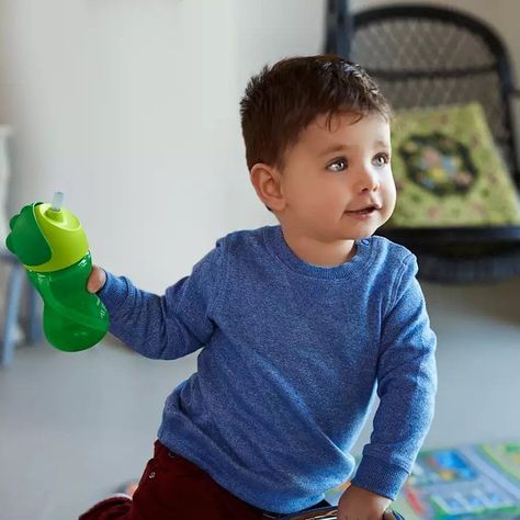Vaso Bombilla Flexible 300ml Avent Dino Verde 12m+ SCF798/01-4