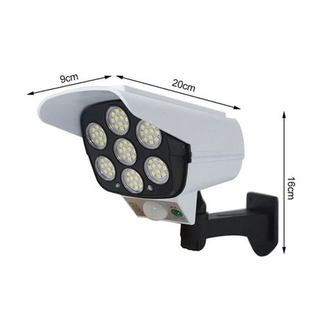 Foco Solar Led Con Sensor de Movimiento Tipo Cámara 15448-1