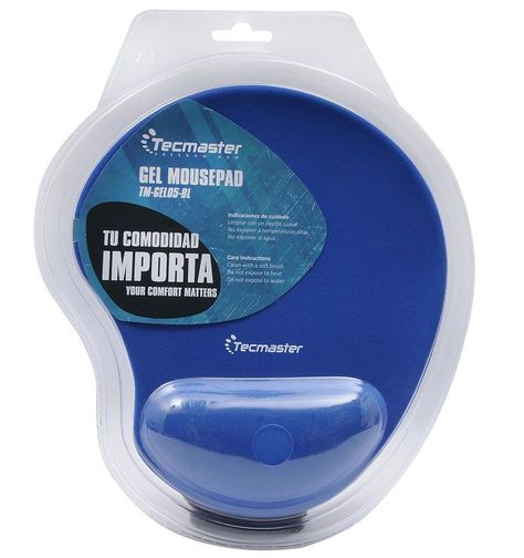 Mouse Pad Alfombrilla Apoya Muñeca Gel Silicona Tecmaster Blue-1