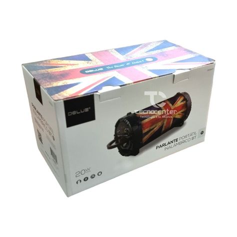 Parlante Bazooka Portable Bt Bandera Dblue 20w-1