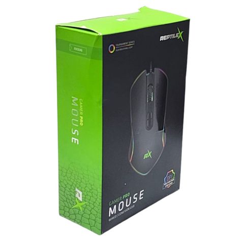Mouse Gamer Pro RGB Óptico Usb Reptilex RX0046-5