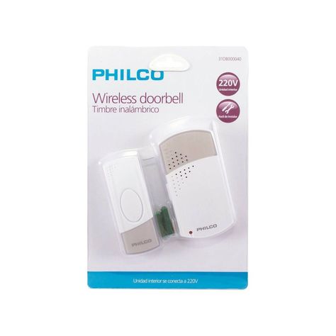 Timbre Inalámbrico Philco 220v Gris-1